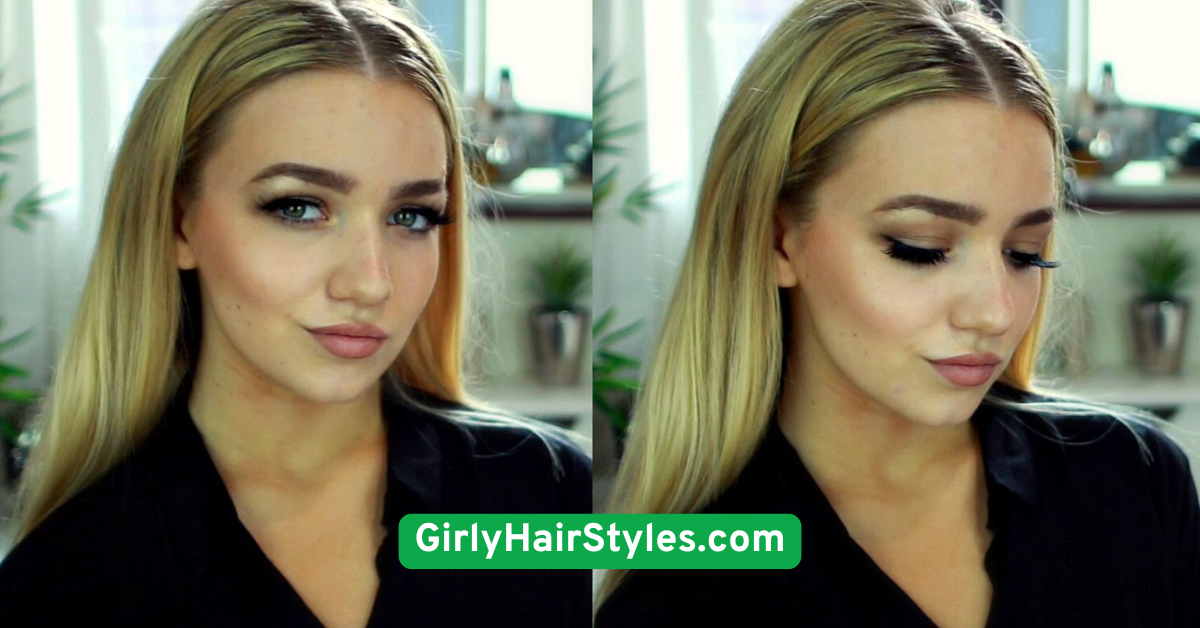 . Sleek Straight Hair with Middle Part