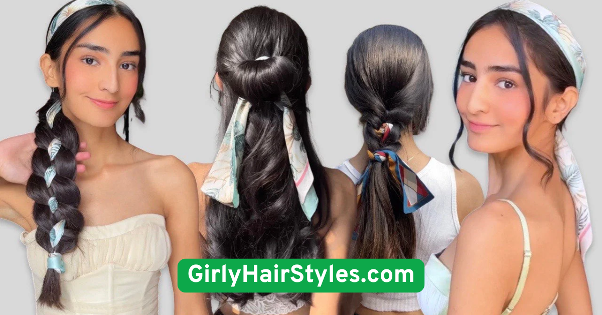  Side Ponytail with Ribbon
