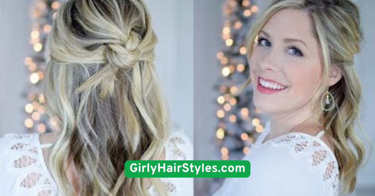 Knotted Half-Up Style