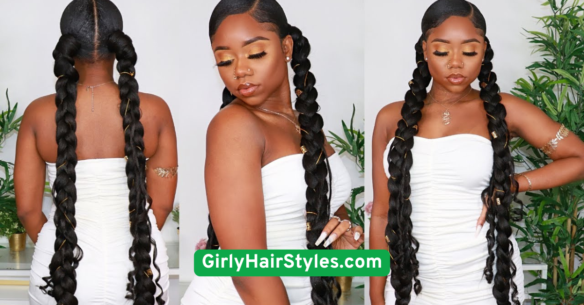  Low Braided Ponytail
