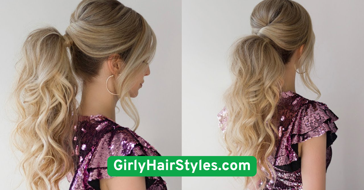 Low Ponytail with Hair Wrap