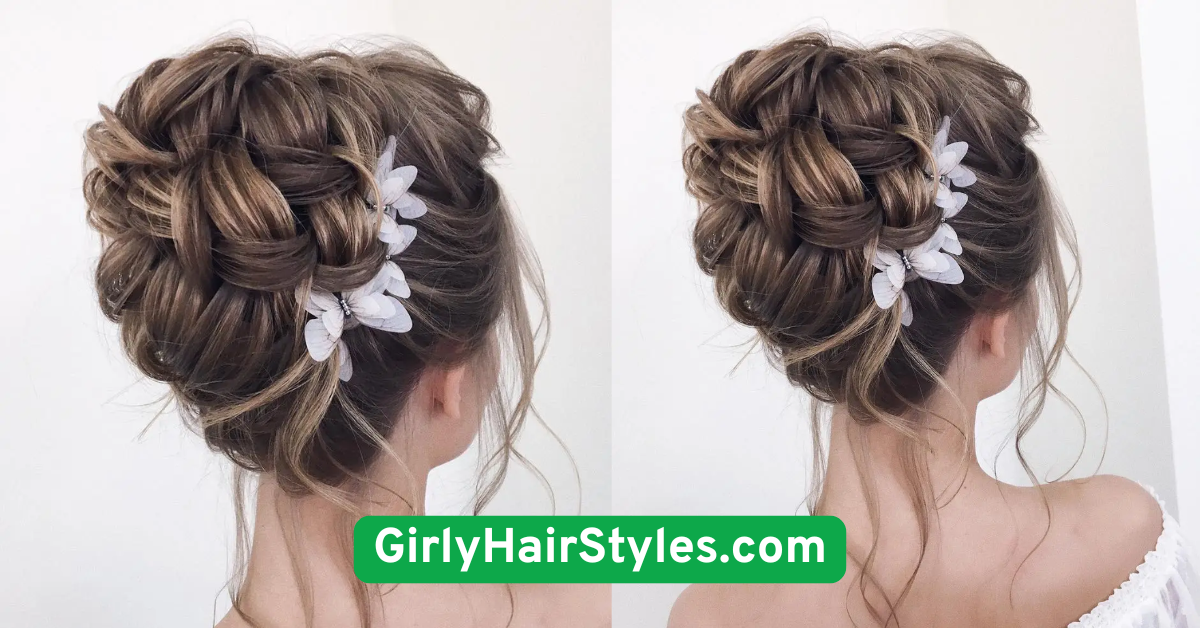 Messy Bun with Loose Strands