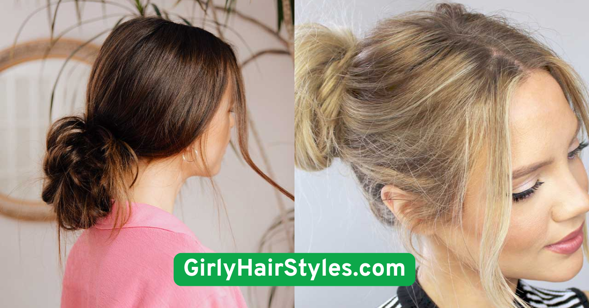 . Messy Bun with a Twist