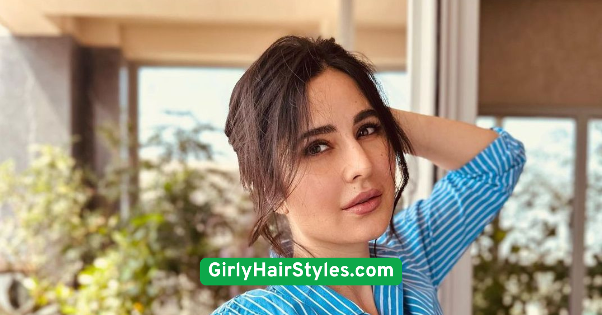  Messy Top Knot with Face-Framing Strands