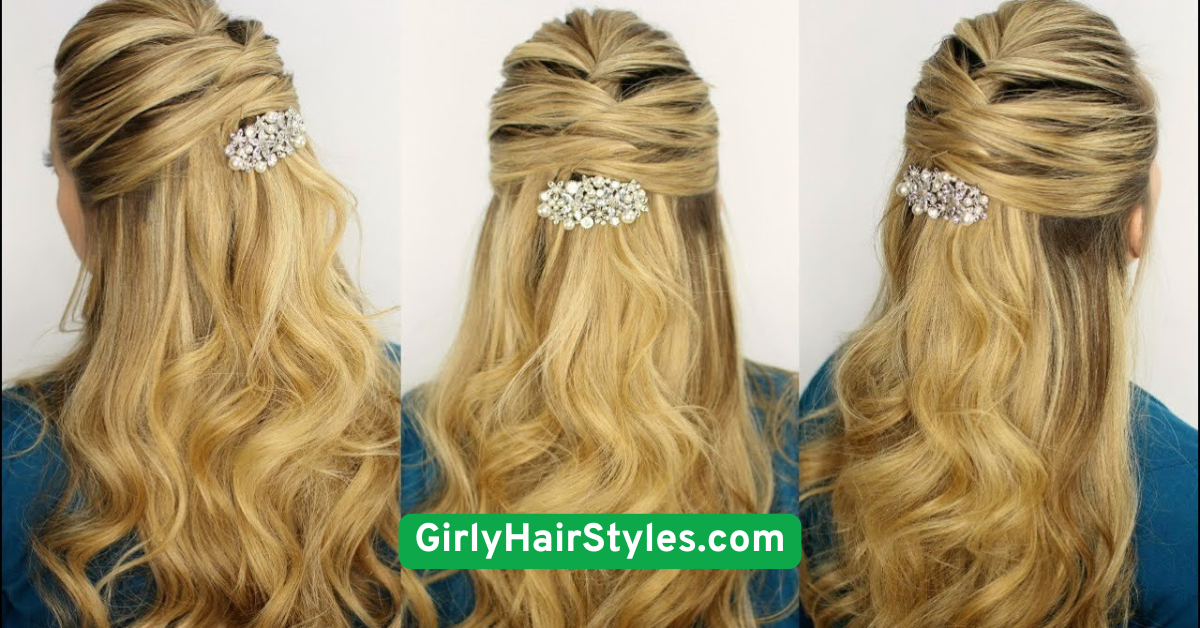  Criss-Cross Half Updo