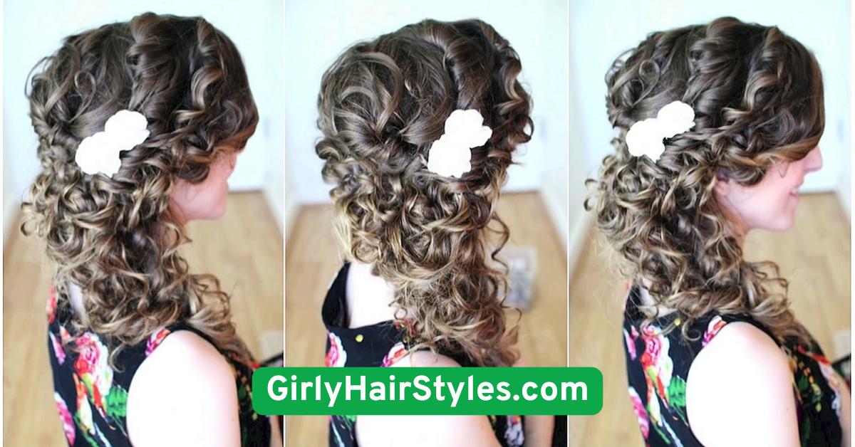 . Side Swept Curls