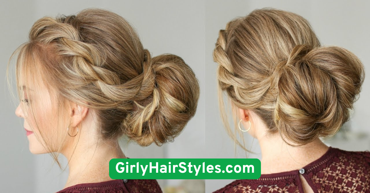 Low Bun with Twists