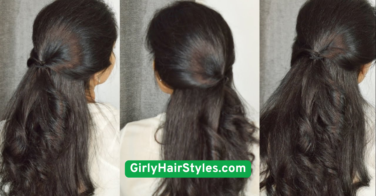 Quick Twisted Half Ponytail
