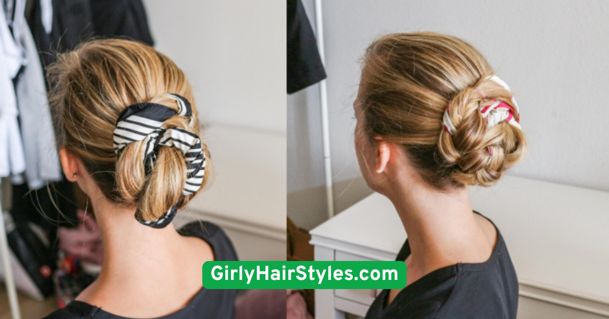 9. Scarf-Wrapped Bun